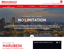 Tablet Screenshot of marubeniphil.com